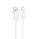 Кабель HOCO X122 Benefit silicone charging data cable iP White