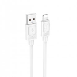 Кабель HOCO X122 Benefit silicone charging data cable iP White