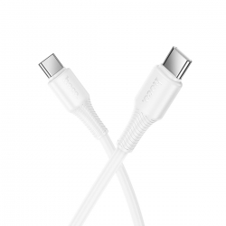 Кабель HOCO X120 Beneficio 60W charging data cable C to C White