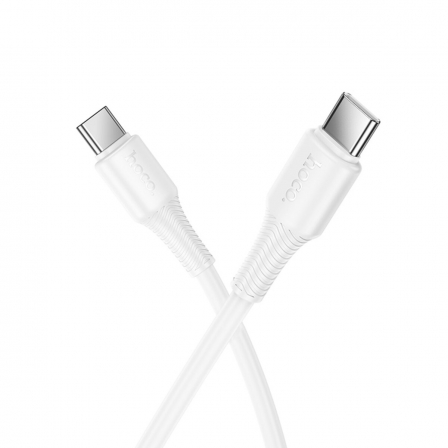 Кабель HOCO X120 Beneficio 60W charging data cable C to C White