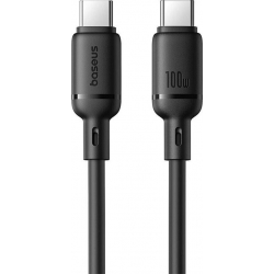 Кабель USB Type-C Baseus Silky Series USB Type-C to USB Type-C 100W 2m Black (P10377704113-01)