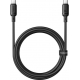 Кабель USB Type-C Baseus Silky Series USB Type-C to USB Type-C 100W 2m Black (P10377704113-01)