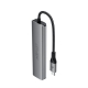 USB-хаб ACEFAST J18 USB-C 6-in-1 HUB docking station Metal Gray