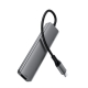 USB-хаб ACEFAST J18 USB-C 6-in-1 HUB docking station Metal Gray