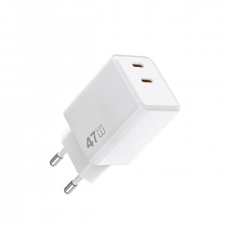 Мережевий зарядний пристрій WIWU Cube 67W 2C+A GaN Fast Charger Wi-G026 EU White