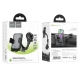 Автотримач для телефона HOCO H27 Rock push-type car holder(center console) Black gray