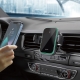 Автотримач для телефона з БЗП WIWU FREELANDER Car Wireless Charger CH-313 Black