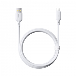 Кабель Baseus Silky Fast Charging Data Cable USB-A to USB-C 3A 2m Moon White