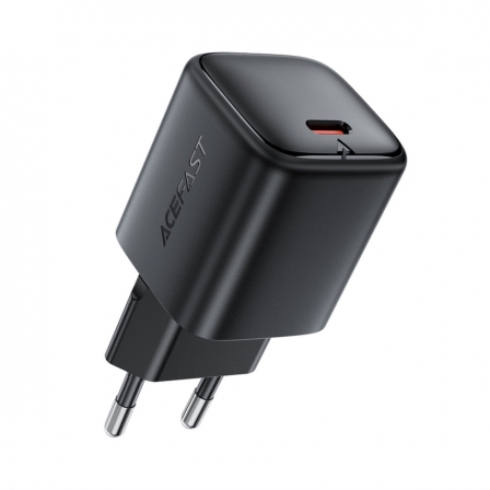Мережевий зарядний пристрій ACEFAST A136 PD40W mini GaN USB-C fast charger Black