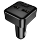 АЗП з FM-модулятором BOROFONE BC63 Selecto car BT FM transmitter Black
