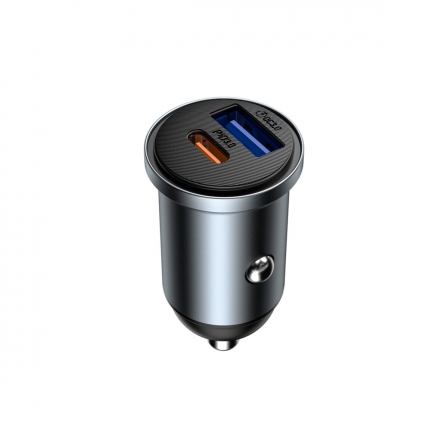 Автомобільний зарядний пристрій WIWU 35W Nano Lite A+C Fast Car Charger Wi-CC030 Gray
