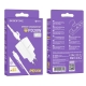 Мережевий зарядний пристрій з кабелем BOROFONE BA81A single port PD20W charger set (C to iP) (EU) White