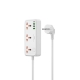 Мережевий подовжувач WIWU 30W Cube Multiple Function GaN Power Strip 1C3A+3 sockets Wi-S005 EU White
