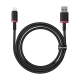 Кабель Baseus Dura Series Fast Charging Cable USB to iP 2.4A 1m Red+Black