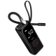 Автомобільний насос HOCO ZP18 Enlighten portable smart air pump Black