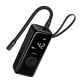 Автомобільний насос HOCO ZP18 Enlighten portable smart air pump Black