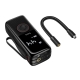 Автомобільний насос HOCO ZP18 Enlighten portable smart air pump Black