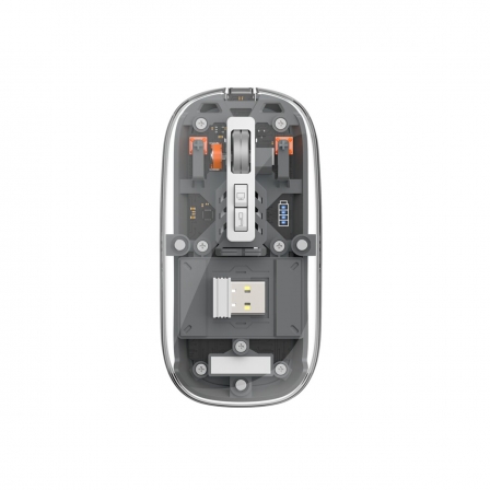 Маніпулятор миша бездротова WIWU Crystal Magnetic Wirless Mouse WM105 (Dual-bluetooth +2.4G three-mode) Grey
