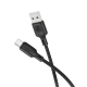 Кабель BOROFONE BX113 Lenny silicone charging data cable Type-C(L1M) Black