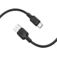 Кабель BOROFONE BX113 Lenny silicone charging data cable Type-C(L1M) Black