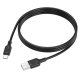 Кабель BOROFONE BX113 Lenny silicone charging data cable Type-C(L1M) Black