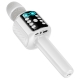 Портативна колонка-мікрофон HOCO L24 Shine karaoke microphone, 5W, White