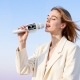 Портативна колонка-мікрофон HOCO L24 Shine karaoke microphone, 5W, White