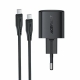 Мережевий зарядний пристрій з кабелем ACEFAST A117 PD20W mini GaN fast charger set(P16),black  Black