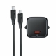 Мережевий зарядний пристрій з кабелем ACEFAST A117 PD20W mini GaN fast charger set(P16),black  Black