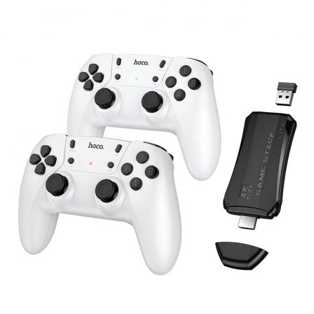 Ігрова приставка + 2 джойстики HOCO GA31 Collection game box+two wireless gamepads set White