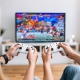 Ігрова приставка + 2 джойстики HOCO GA31 Collection game box+two wireless gamepads set White