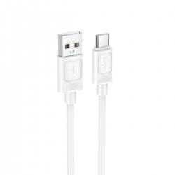 Кабель HOCO X122 Benefit silicone charging data cable Type-C White