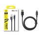 Кабель Baseus New Braided Fast Charging Cable USB-A to USB-C 100W/7.5W 1m Cosmic Black