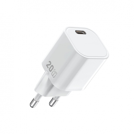 Мережевий зарядний пристрій WIWU 20W Cube GaN Fast Charger 1C Wi-G014 EU White