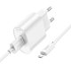 Мережевий зарядний пристрій з кабелем HOCO C109A(10.5W) Fighter single port charger set(Micro) White