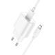 Мережевий зарядний пристрій з кабелем HOCO C109A(10.5W) Fighter single port charger set(Micro) White
