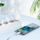 Мережевий зарядний пристрій з кабелем HOCO C109A(10.5W) Fighter single port charger set(Micro) White