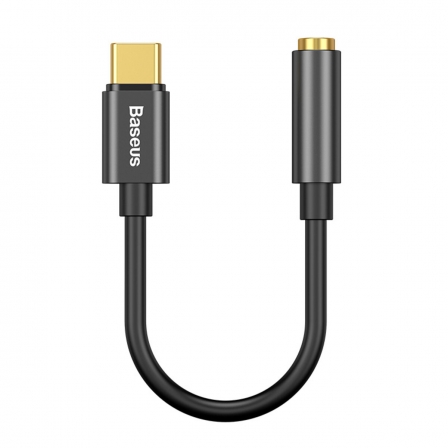 Кабель-перехiдник Baseus Type-C Male to 3.5mm Female Adapter L54 Black