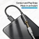 Кабель-перехiдник Baseus Type-C Male to 3.5mm Female Adapter L54 Black