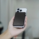 Картхолдер WIWU Warriors Carbon Magsafe Metal Stand Card Holder MW-007 Black