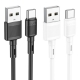 Кабель HOCO X83 USB to Type-C 3A, 1m, PVC, PVC connectors, Black
