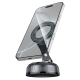 Автотримач для телефона HOCO H92 High vacuum suction cup magnetic holder(universal) Black Metal Gray