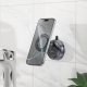 Автотримач для телефона HOCO H92 High vacuum suction cup magnetic holder(universal) Black Metal Gray