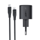 Мережевий зарядний пристрій з кабелем ACEFAST A118 PD30W mini GaN USB-C fast charger set (P16) Black