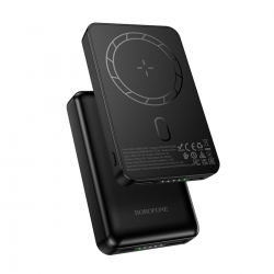 Зовнішній акумулятор BOROFONE BJ82 Dawn magnetic power bank(5000mAh) Black