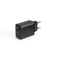 Мережевий зарядний пристрій WIWU 20W Firefly GaN Fast Charger 1A+1C with digital display Wi-G009 EU Black