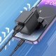 Мережевий зарядний пристрій з кабелем BOROFONE BAS11A Erudite single port charger set(iP) Black