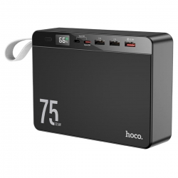 Зовнішній акумулятор HOCO J94 Overlord 22.5W fully compatible power bank(75000mAh) Black