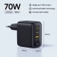 Мережевий зарядний пристрій Baseus Gan6 70w EnerFill FE22 2C+U (E0123500)