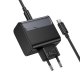 Зарядний пристрій HOCO 45W  CS74A 1Type-C + 1USB Black